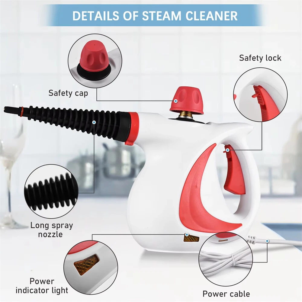 (image for) Steam Cleaner 1050W High Temperature Pressurized For Kitchen Sofa Bathroom Car Disinfection Cleaning Machine